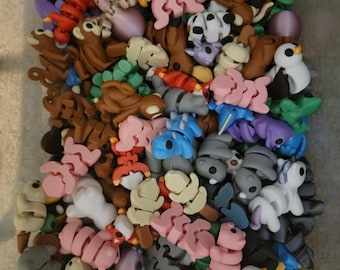 3D Gedruckte Gelenk Fidget Tierpackungen, Sensorische Sortierte Tierspielzeug, Großes Geschenk