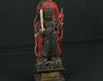 獅子頭 日本製 古漆塗り 金箔 目と歯付き 獅子舞頭 面 神楽 獅子頭