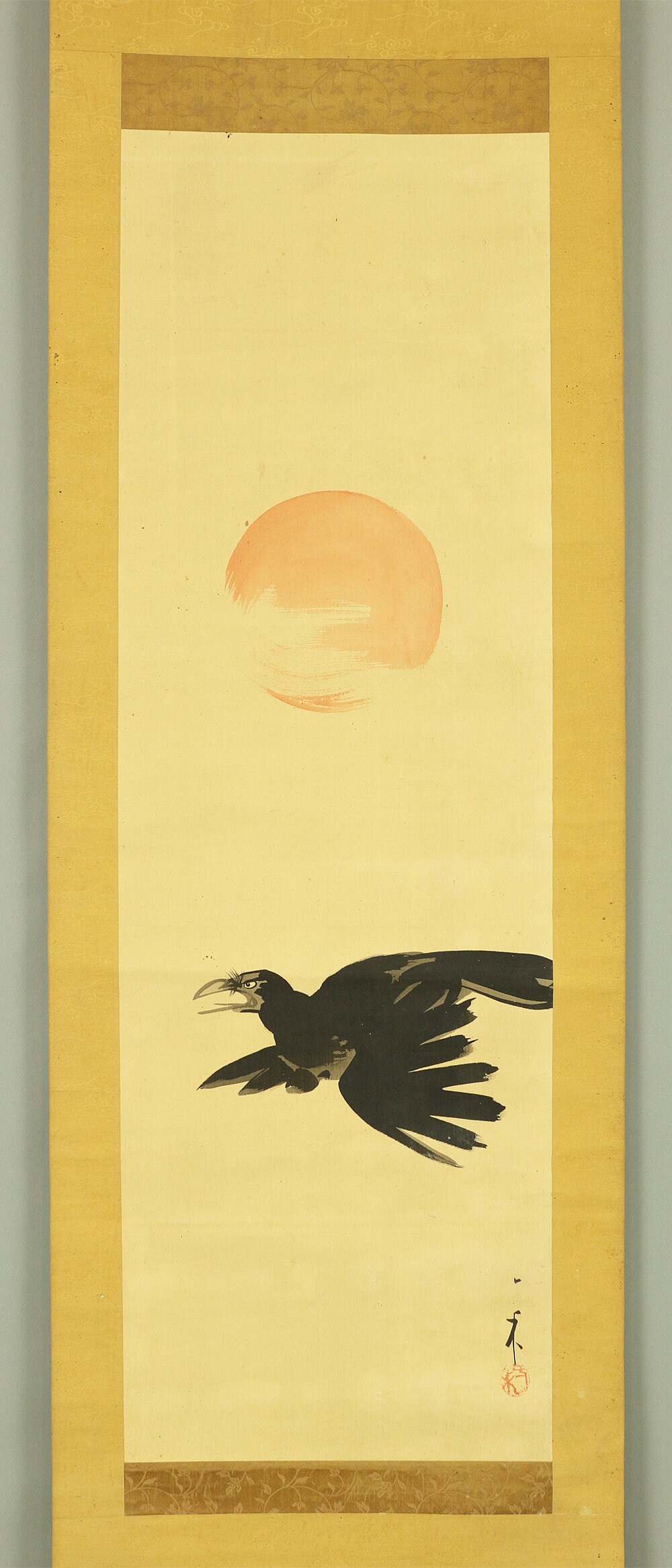 長井一禾 NAGAI IKKA 1869~1940 Japanese Kakejiku Kakemono Hanging