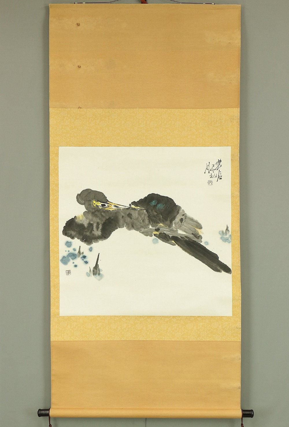 中国掛軸 掛軸/鳥 RA577 - Etsy 日本
