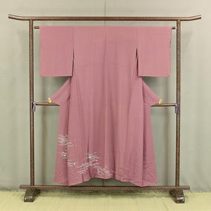 Japanese Kimono with Light Purple Color Pattern Pine Needle KI153