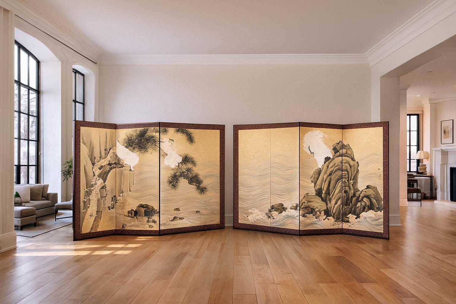 Six Panel Screen Japanese - Etsy