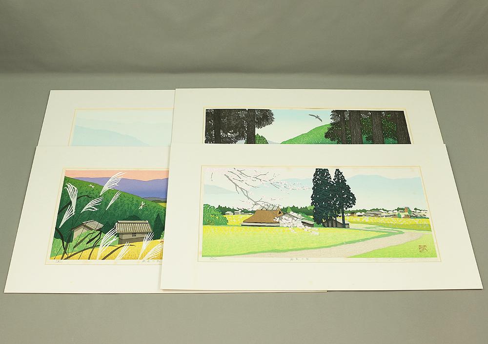 佐野せいじ 佐野せいじ (1959年生) 原画 4cps 「里山の四季」 69/500