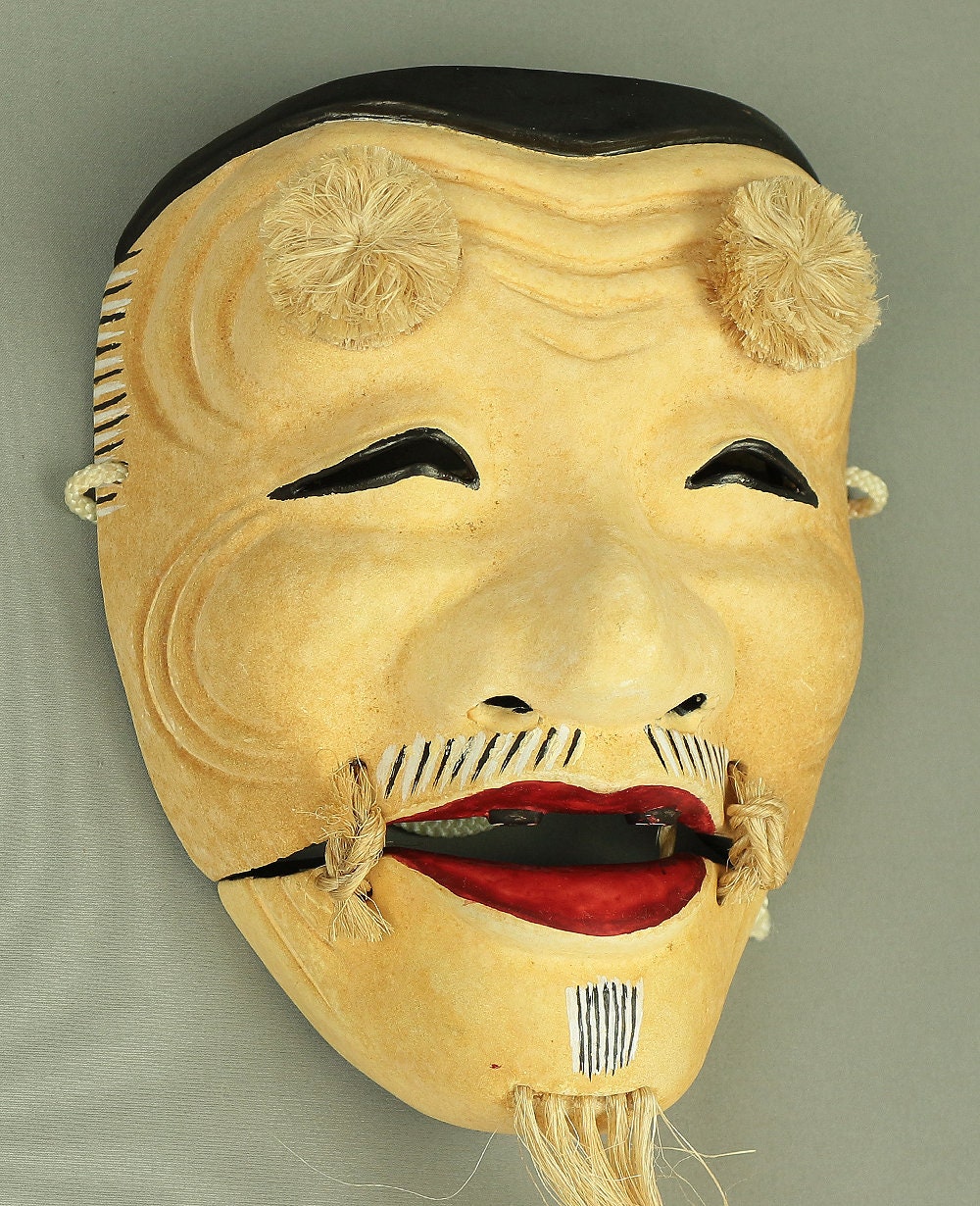 敏郎 Toshiro 能面 3枚セット 日本の能楽 木彫りマスク - 翁 小面 V980