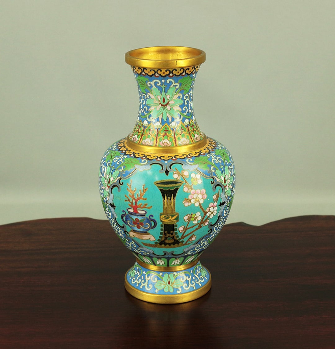 中国七宝焼き花瓶 - Chinese Cloisonné Floral Vase il_1080xN.5883053067_gieg.jpg