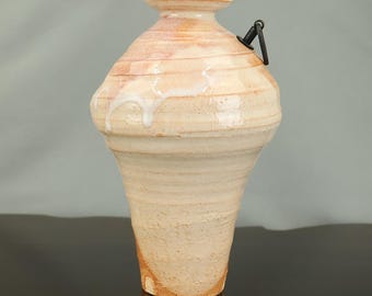 九谷幸仙 九谷幸仙 金彩九谷焼 花鳥図 金魚柄 飾り花瓶 45.8cm VA316