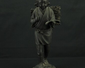 二宮金次郎・二宮尊徳 銅像 45 cm 6.2kg 置物 VA746 - Etsy 日本