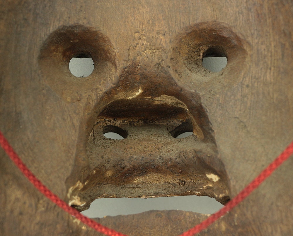 絵 「MASK」 Shishiguchi 獅子口 Mask / Japanese Traditional Noh Play