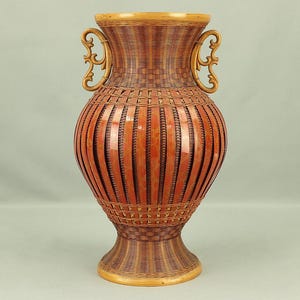 Hanakago - Japanese Bamboo Woven Flower Vase Basket with Box VA581