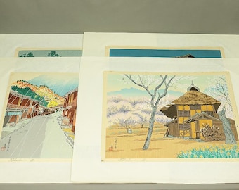 創作版画 山形勝景 創作版画 山形勝景 創作版画 山形勝景