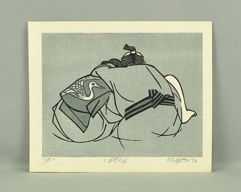 三島剛 Mishima Gō (1924-1988) Photolithographie de « Mishima Gō