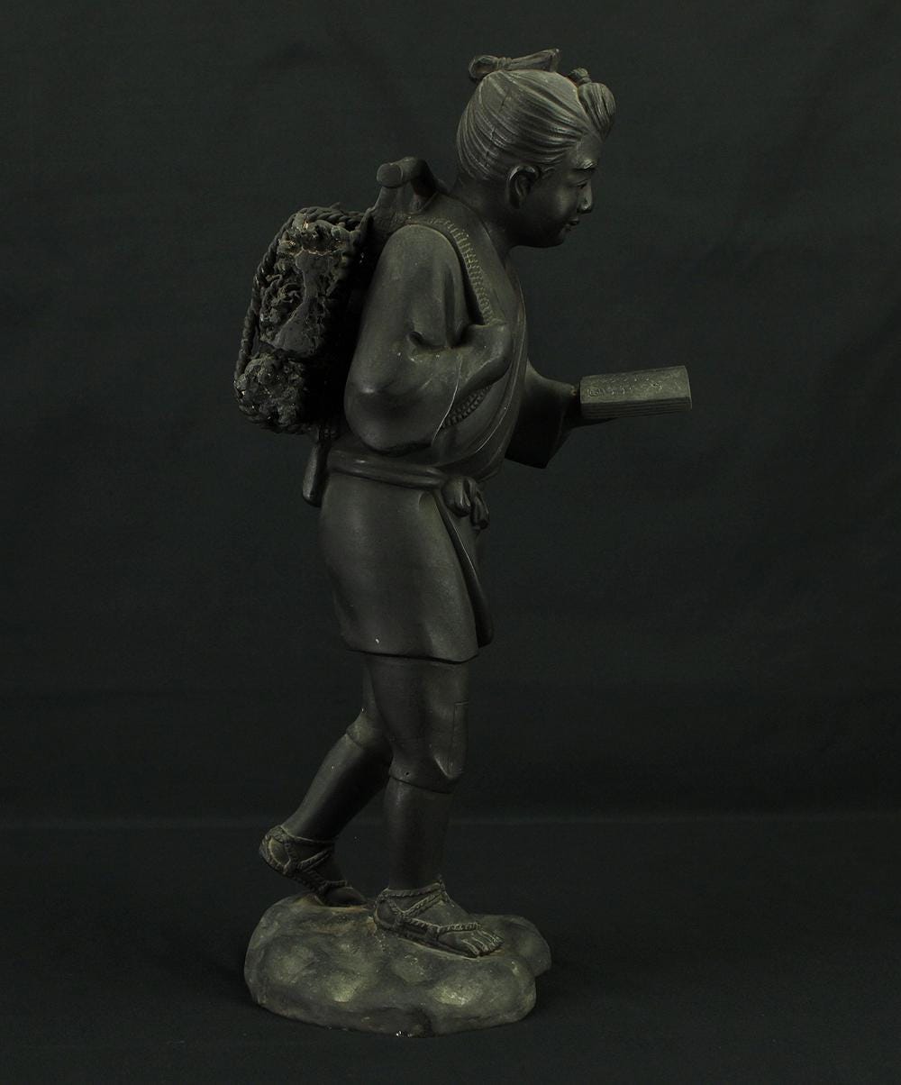 二宮金次郎・二宮尊徳 銅像 45 cm 6.2kg 置物 VA746 - Etsy 日本