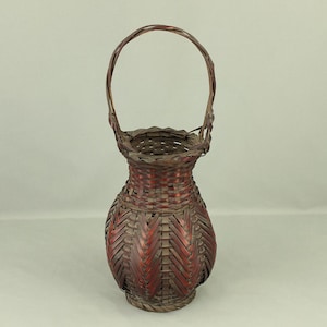 Hanakago - Japanese Bamboo Woven Flower Vase Basket VA443
