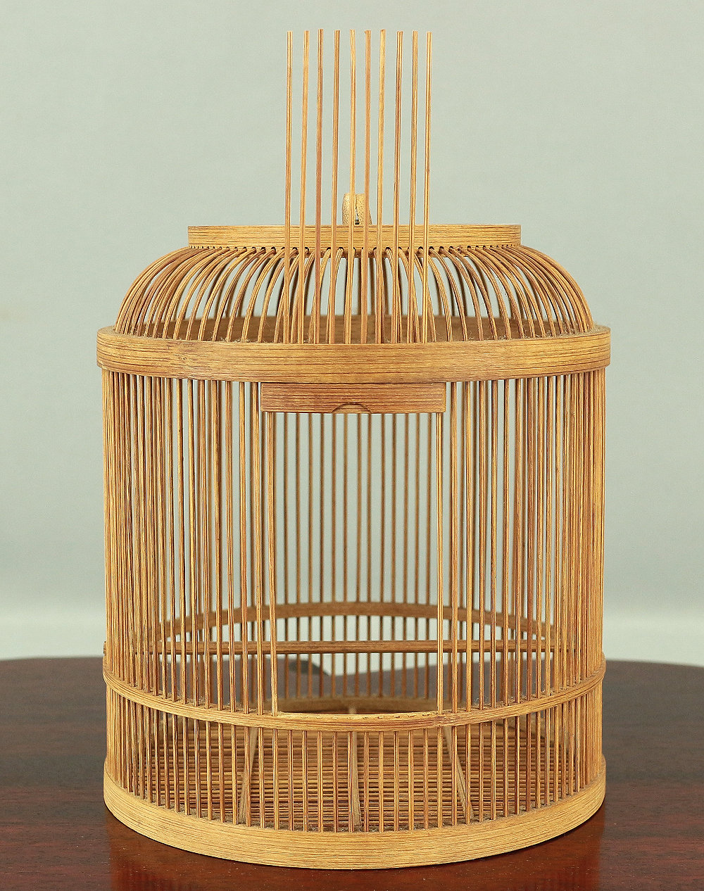 日本の竹細工 ヴィンテージ ハンドメイド 職人技 小鳥用鳥かご V733