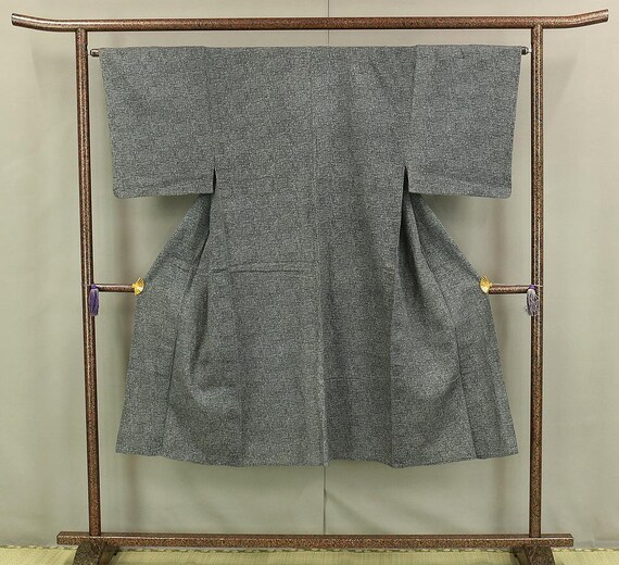 Abrigo tipo kimono japonés Haori para hombre en color gris KI133