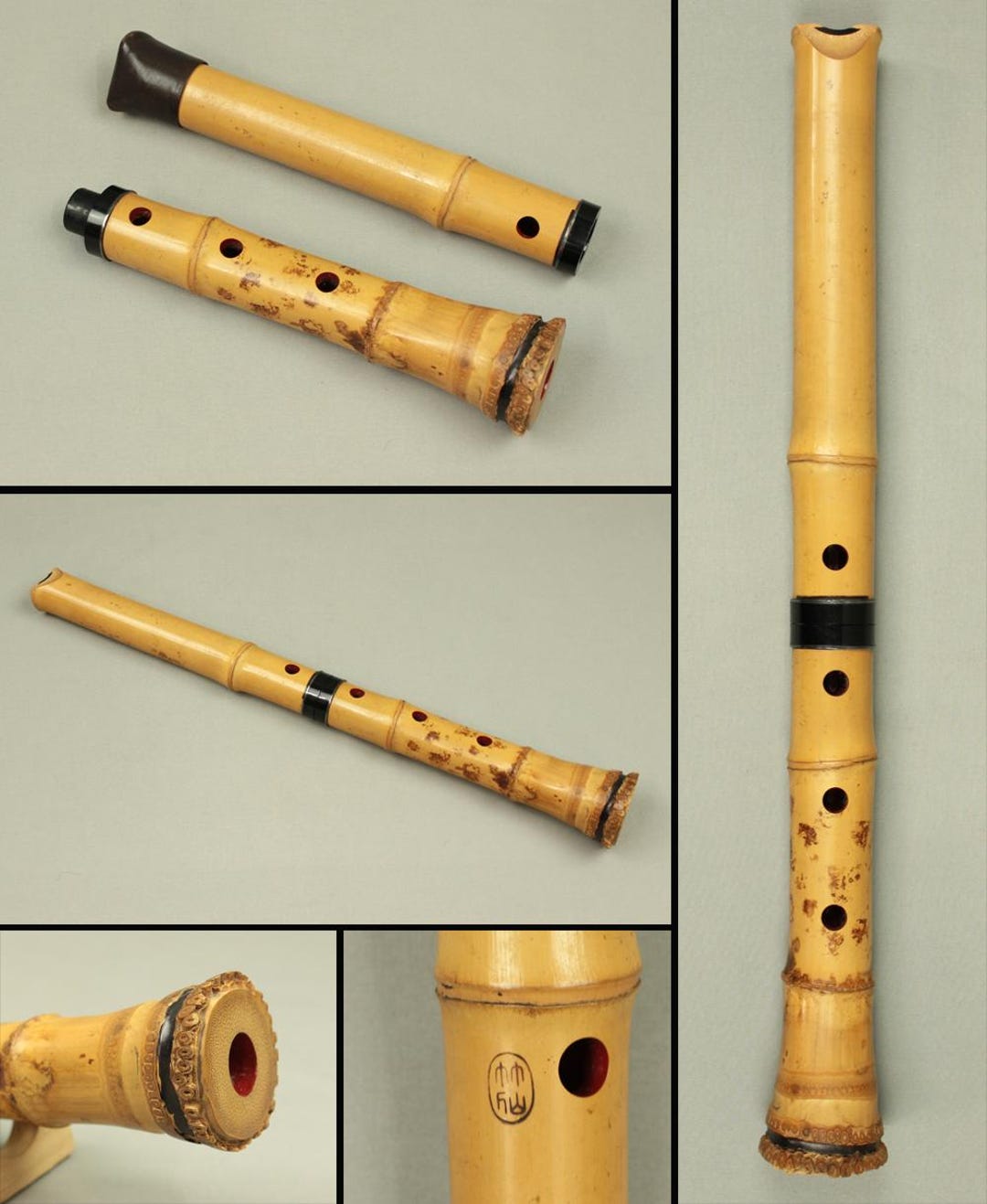 尺八 竹都山流 都山流 竹仙竹仙 18.9インチ / 48.2cm 日本の伝統楽器