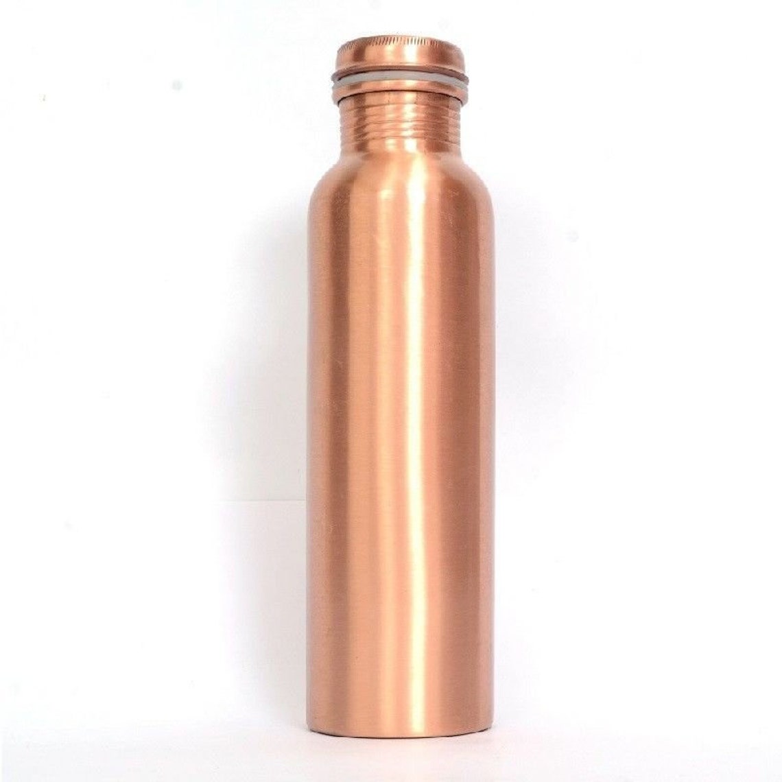 100 Pure Copper Travel Plain Water Bottle Flask Leak Proof Etsy