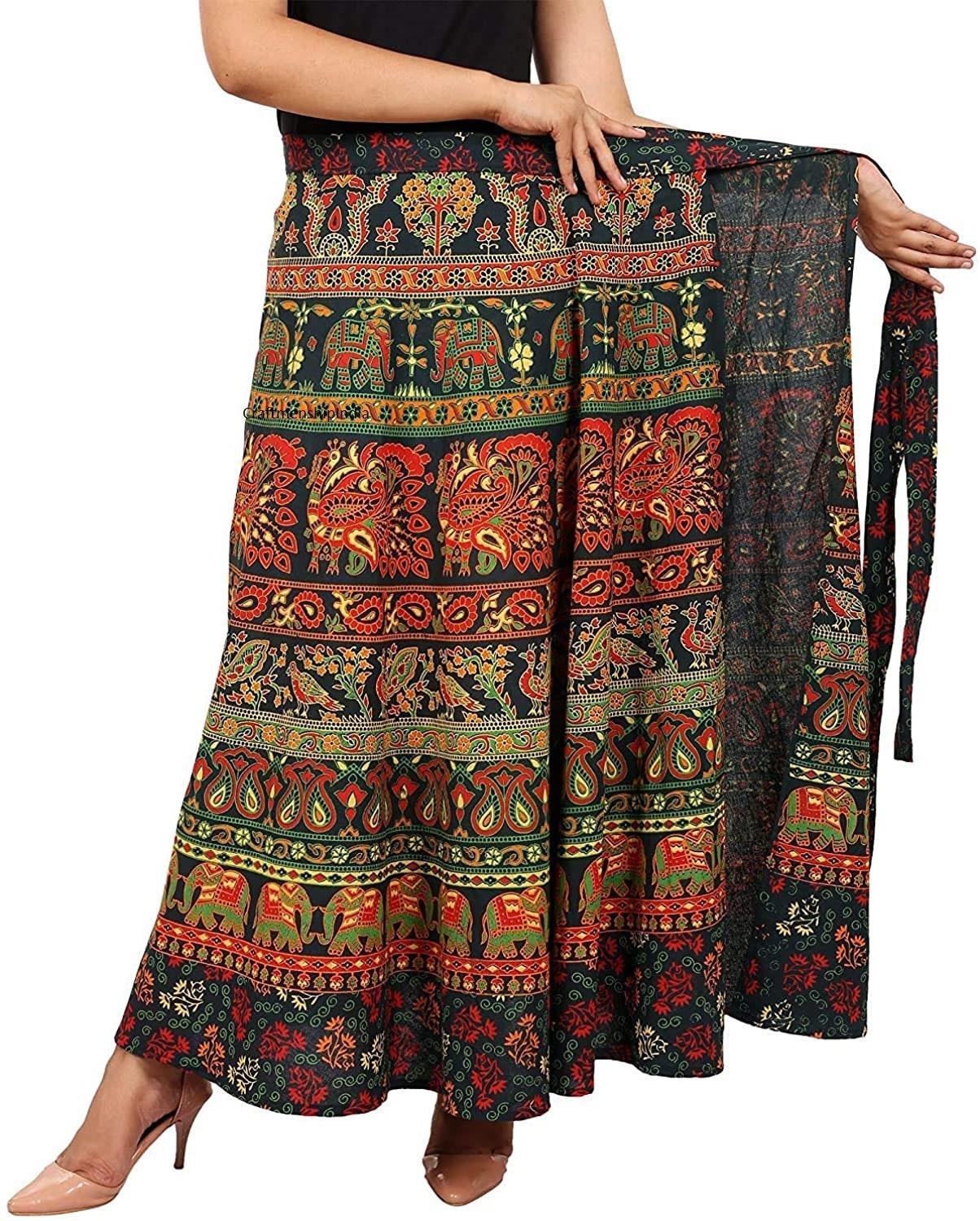 Cotton Wrap Skirt
 Indian Cotton Printed Handmade Wrap Skirt Etsy UK