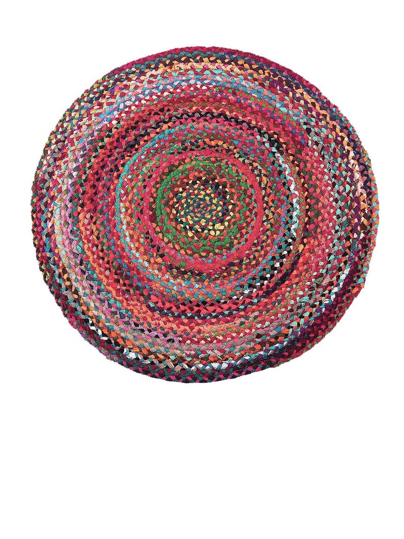 Multi Color Hand Woven Jute Carpet Etsy