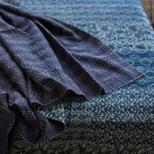 Indigo Quilt - Etsy