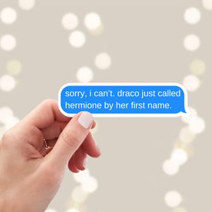 Dramione Sticker | Enemies To Lovers Sticker | Draco Sticker Blue - 3 inch