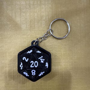 D20 Dice Fidget Clicker Keychain | Stress Relief, ADHD Toy, Sensory Tool | Gamer Gift