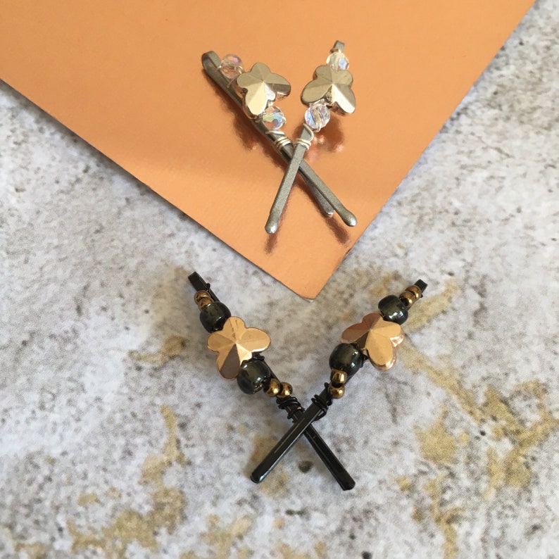 Gold and Silver Butterfly Mini Pins