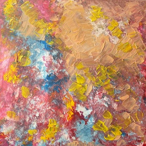 Handgemaltes abstraktes Acrylbild - Moderne Wanddekoration Unikat - Geschenk für Kunstliebhaber - Abstrakte Kunst - Wohnzimmerdekoration