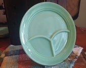 Single Fire-King Jadeite Grill Plate Restaurant Ware Divided Plate Authentic Vintage