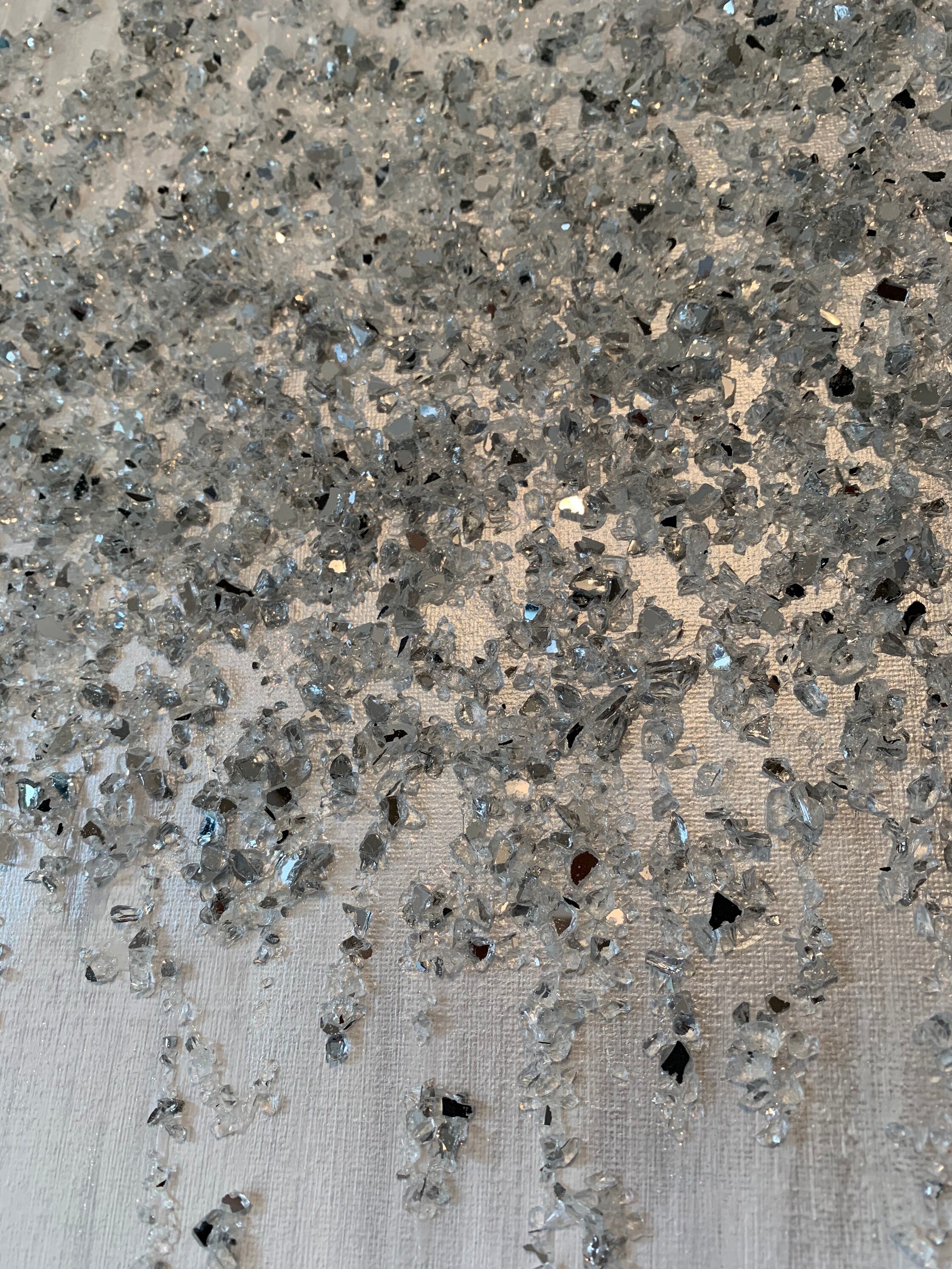 Große graue Splitter weiß abstrakt Silber grau Glitter | Etsy