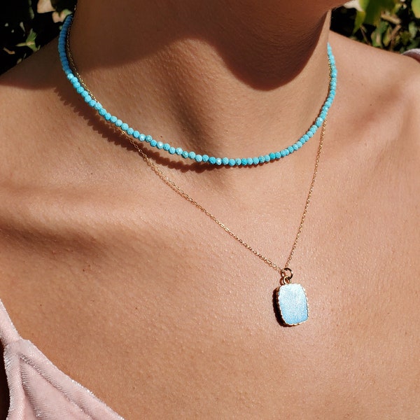 Turquoise Beze Necklace main image 1