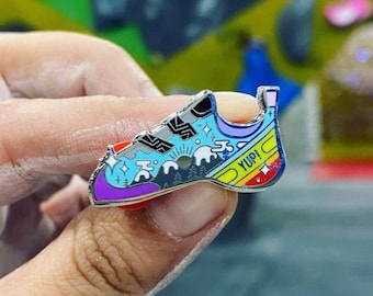 Yup! Climbing Shoe Hard Enamel Pin | Enamel Pin | Rock Climbing | Bouldering