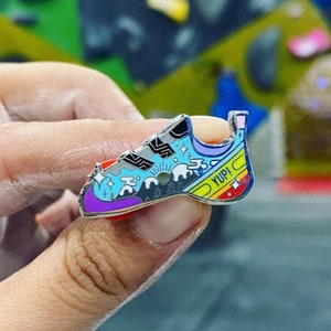 Yup! Climbing Shoe Hard Enamel Pin | Enamel Pin | Rock Climbing | Bouldering