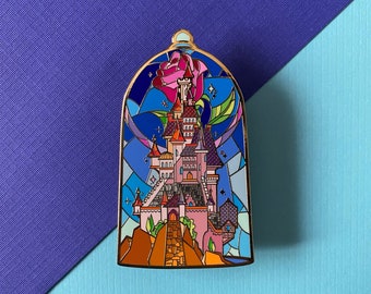 Beauty and the Beast Castle Destination Hard Enamel Pin | Enamel Pin | Detailed | Princess |