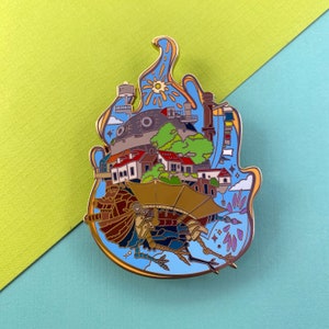 Das Geheul des wandelnden Schlosses Hard Emaille Pin | Emaille Pin | Detailgetreu