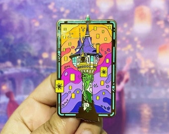 Tangled Destination Hard Enamel Pin | Enamel Pin | Detailed | Princess