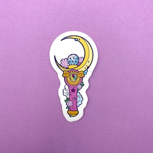 Sailor Moon Wand | Vinyl Sticker | Anime | Sailor Scouts | Manga