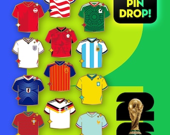 PRE-ORDER | Harde emaille pins wereldvoetbaltoernooi | Sport | Emaille pin | Internationaal | Voetbal