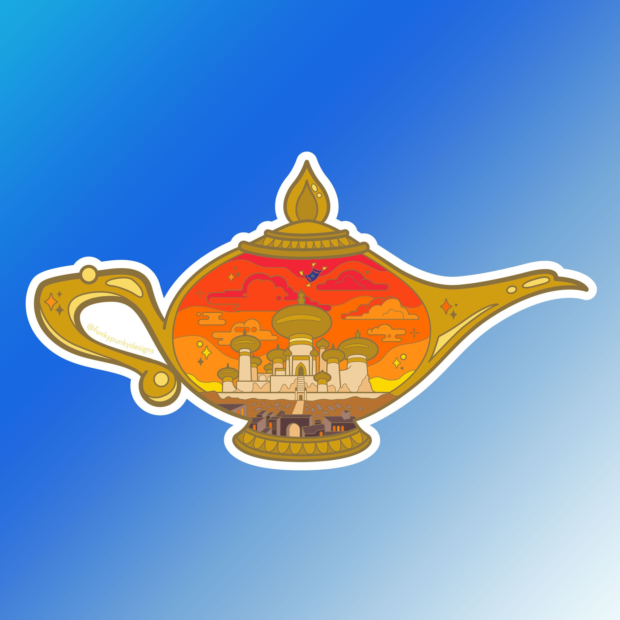 Aladdin Vinyl Sticker | Vinyl Sticker | Detailed | Princess - Etsy