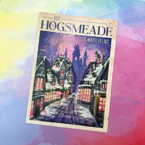 Odwiedź Hogsmeade - 5x7 - Wydruk pocztówki
