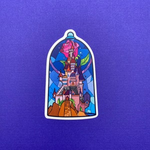 Beauty and the Beast Vinyl Sticker | Vinyl Sticker | Nostalgia