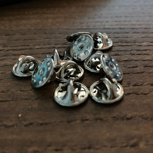 Zilveren Butterfly Clip Backings