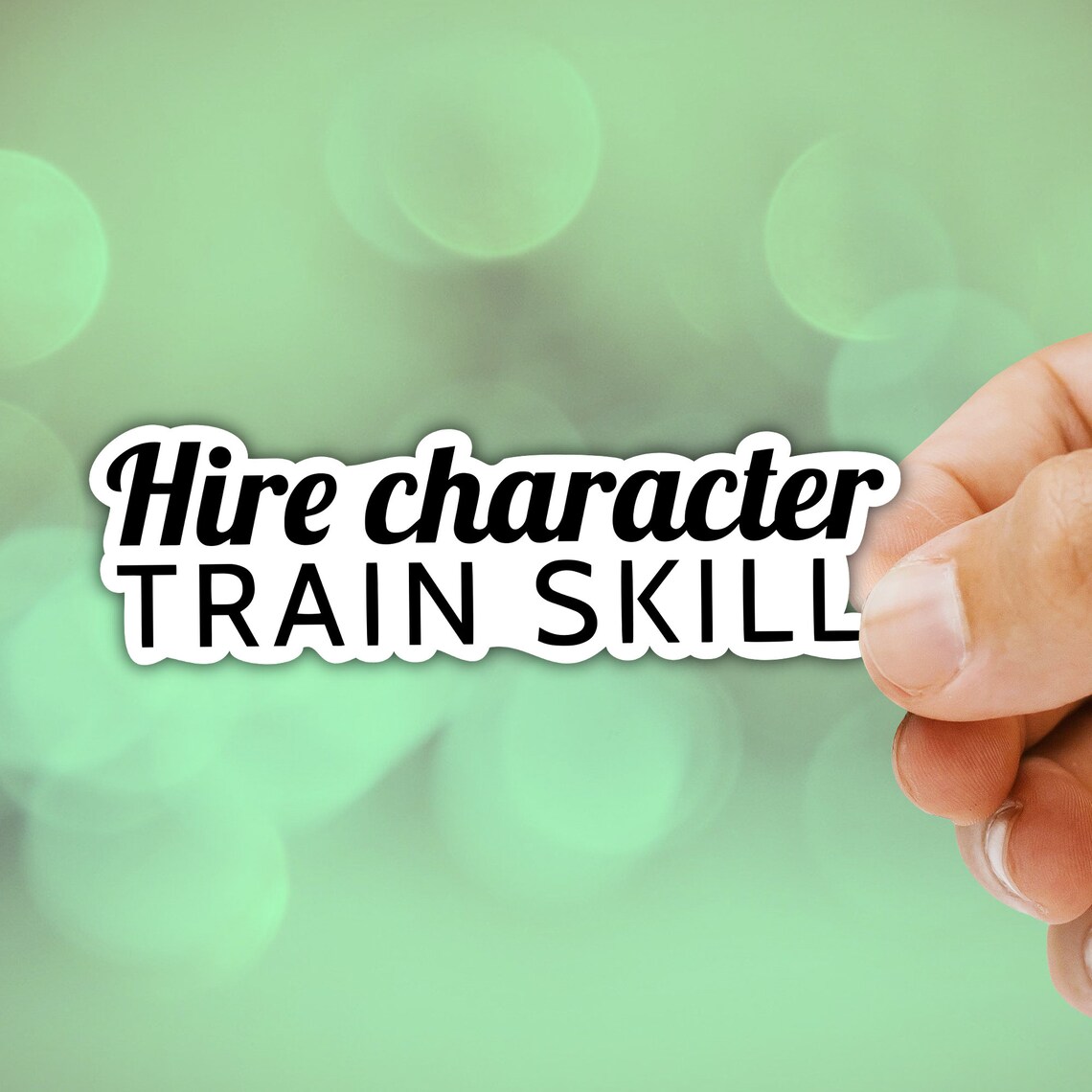 Hire Character Train Skill Vinyl Sticker Decal Etsy