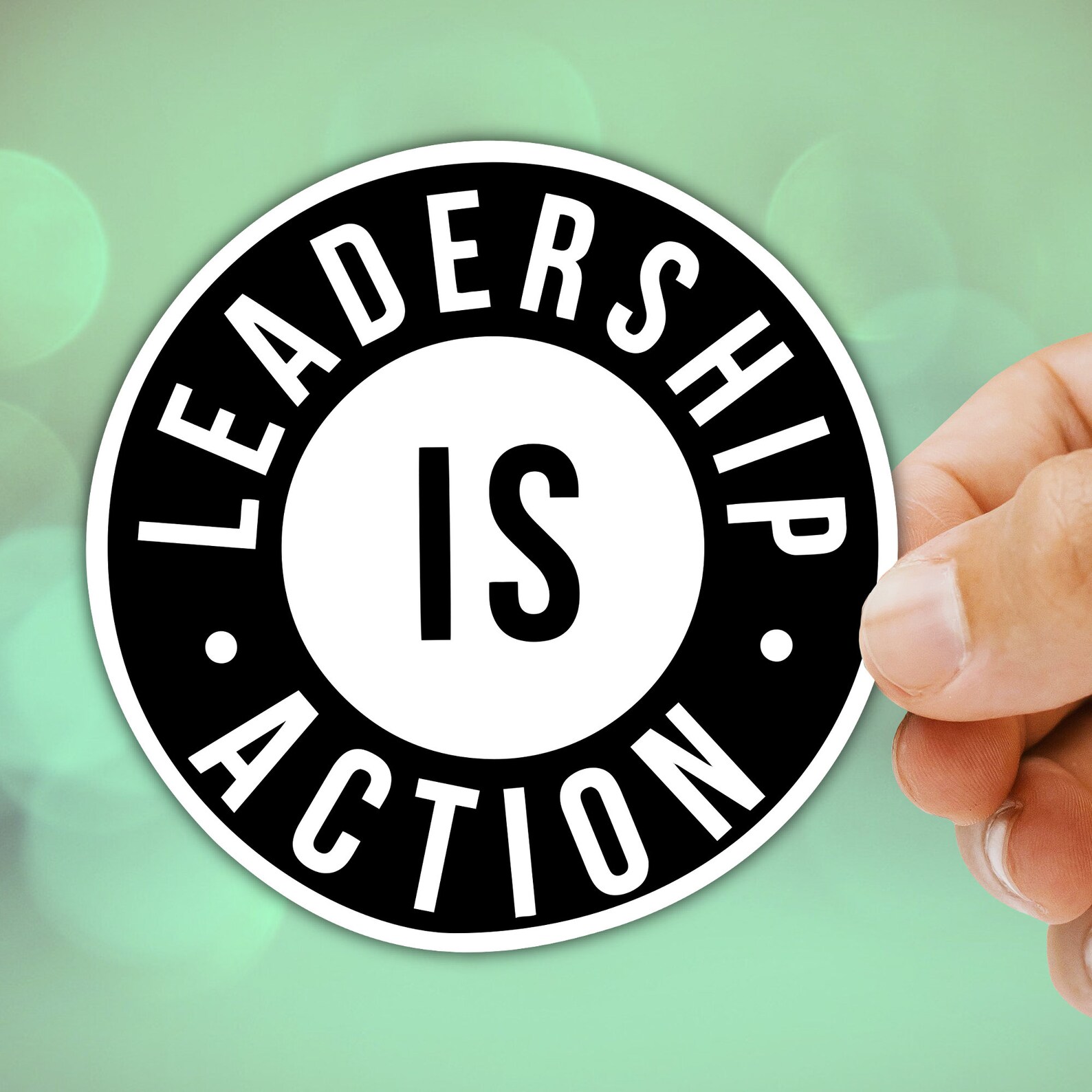 Leadership Is Action Vinyl Sticker Décalque | Etsy