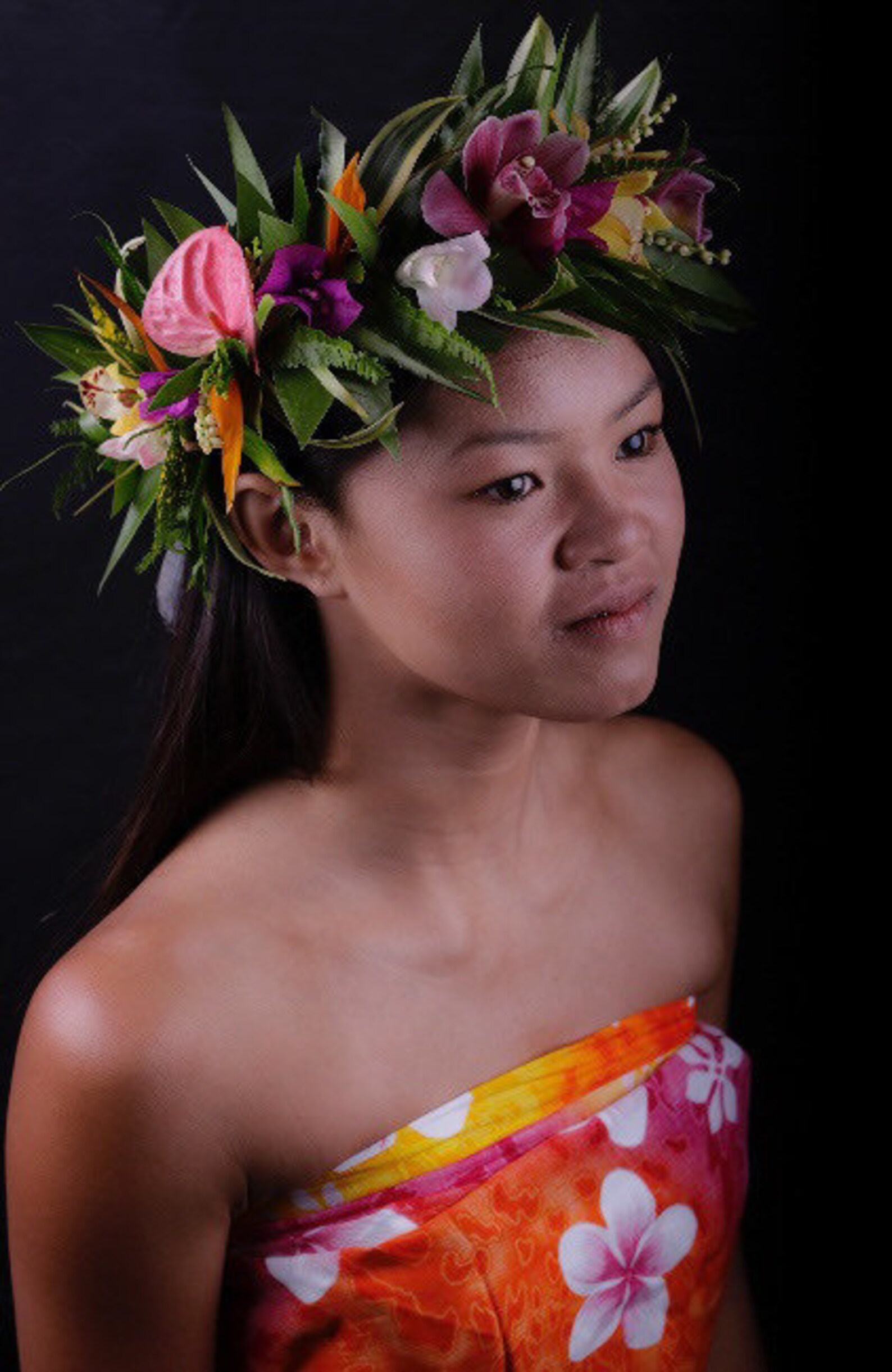 Island Style Lei Po'o Fresh Flower Crown Etsy