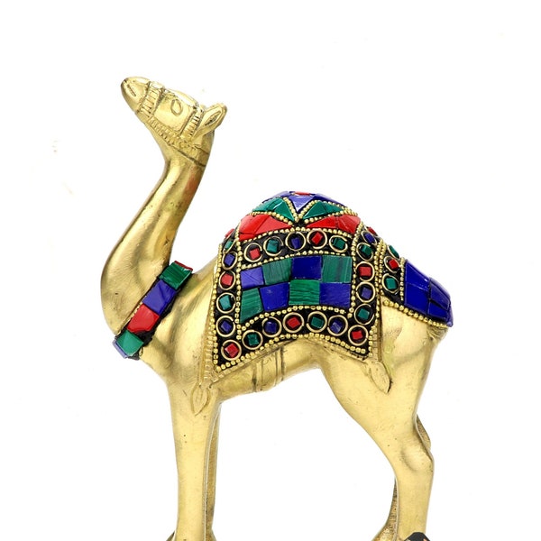 Brass Camel Showpiece, Handmade Camel Statue, 6 Inches Camel Statue, Brass Home Decor, Indian Home Decor
