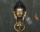 Buddha Face Brass Door Knocker