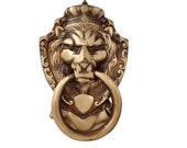 Two Moustaches Victorian Style Handmade Brass Door Knocker