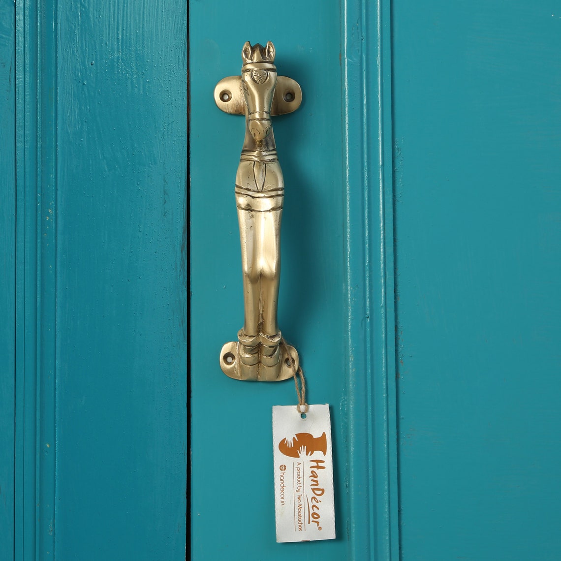 Horse Head Design Brass Door Handle pack of 2 Handles Etsy