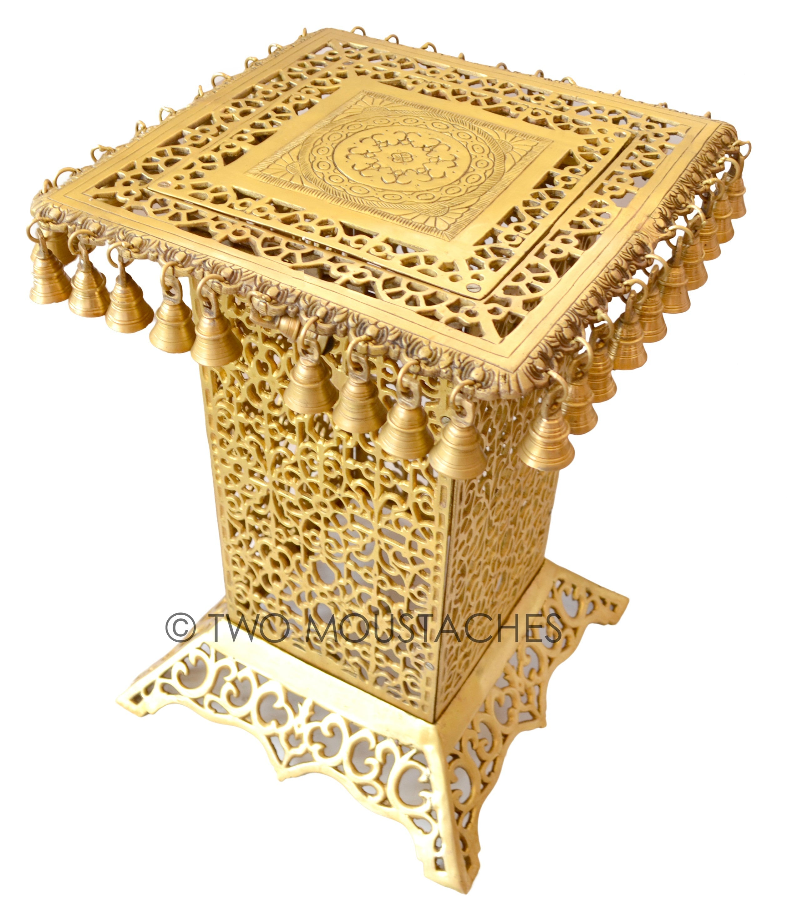 Brass Decorative Table Ethnic Design Brass Decorative Corner